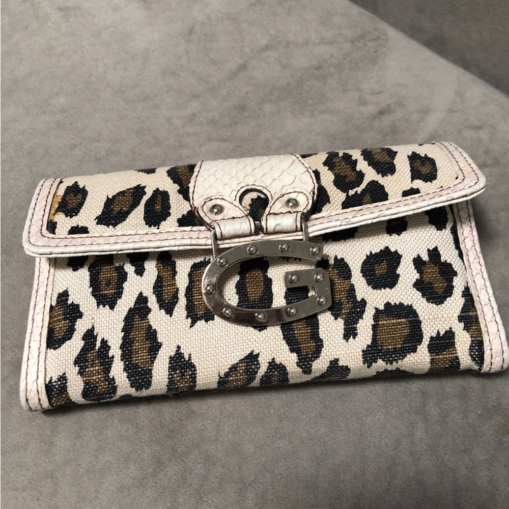 Vintage Guess Leopard Print Women's Clutch wallet from 2005